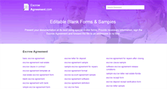 Desktop Screenshot of escrow-agreement.com